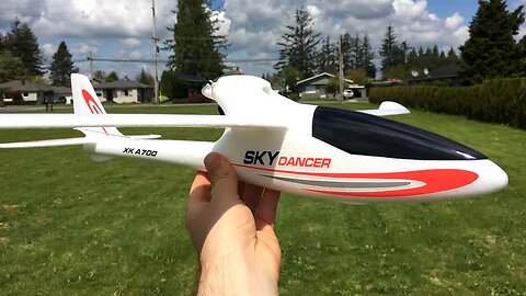 XK A700 Sky Dancer 750mm RTF RC Glider Unboxing, Maiden Flight, and Review