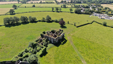 Magnificent ancient home captured from drone in Ireland