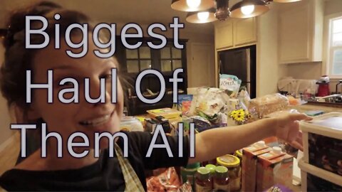 Biggest grocery haul ever/ 1 month’s worth of food for family of 8