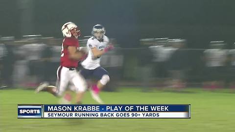 Friday Night Blitz Play of the Week: Seymour RB Mason Krabbe