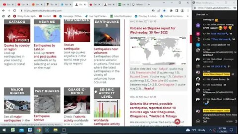 Volcanoes Live With @WorldNewsReportToday November 29th 2022!