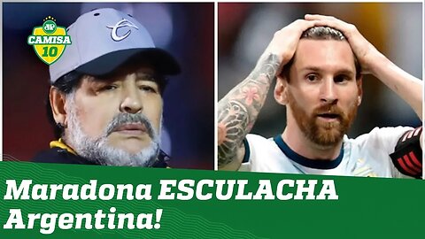 "A %@#&! da sua MÃE!" Áudio VAZOU e... OLHA o que Maradona falou da Argentina de Messi!