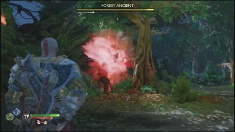 Forest Ancient Boss Battle | God of War: Ragnarök 4K Clips (PS5, PS4) | God of War Ragnarok