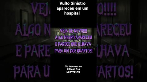 VULTO APARECEU EM HOSPITAL ABANDONADO.