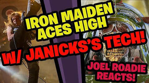 Iron Maiden Roadie Reacts to Aces High Official Video - Roadies React