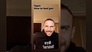 How to lead gen..