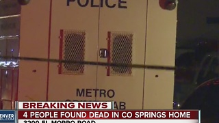 4 people found dead in Colorado Springs home