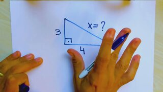 Speechless Mathematics with a Pythagorean theorem : SOLVED