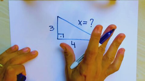 Speechless Mathematics with a Pythagorean theorem : SOLVED