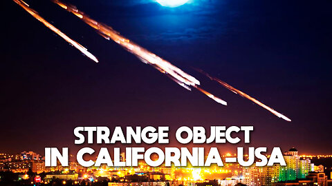 This appeared in the skies over California, USA. Meteorite?