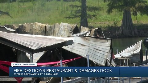 Fire Destroys Restaurant and Damages Dock