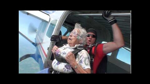 Skydiving at 90 years old