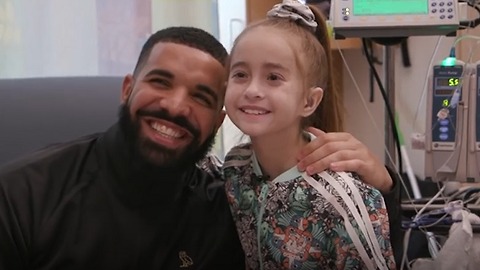 Drake surprises 11-year-old girl awaiting heart transplant