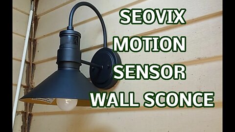 Seovix Motion Sensor, Dusk to Dawn Barn Light, 12 inch