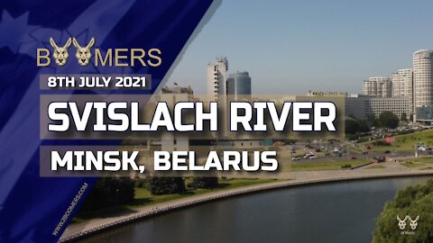 SVISLACH RIVER, MINSK, BELARUS - 8TH JULY 2021