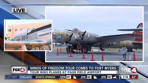 Wings of Freedom tours available in Fort Myers - 7am live report