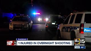 One hurt in overnight shooting in Phoenix