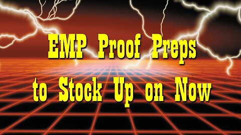 EMP Proof Preps to Stock Up on Now ~ Preparedness