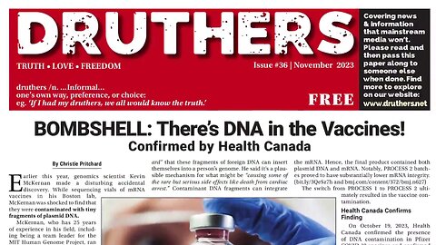 Druthers - Nov 2023 - DNA in the Vaccines - 🎵 Green Grass and High Tides - Outlaws 🎵