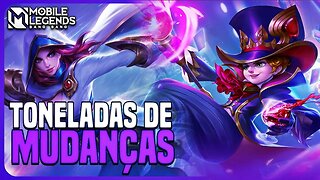 MEGA MUDANÇA EM VÁRIOS HERÓIS | NAT, HARLEY... | PATCH NOTES SA | MLBB