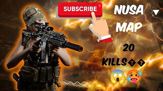 20 KILSS in NUSA MAP BGMI 😱 // BGMI GAMEPLAY