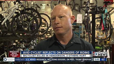 Avid cyclist reflects on dangers of riding