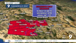 Excessive Heat Warnings go into effect Sunday morning
