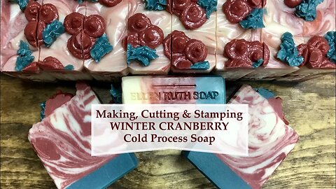 WINTER CRANBERRY w/ Coconut Milk🎄 Layer - ITPS - Piping Frosting | Ellen Ruth Soap