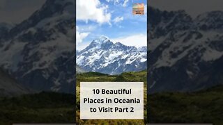 Find out the 10 Beautiful Places in Oceania to Visit Part 2 #shorts