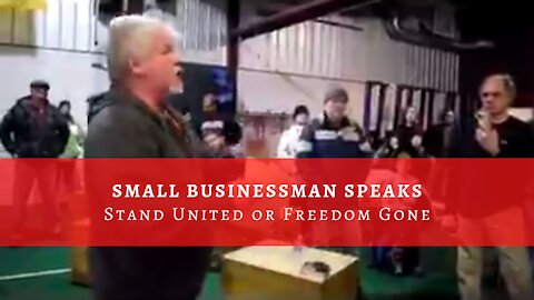 Restaurant Owner Speaks: Stand Now or Freedom Gone