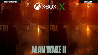 Alan Wake 2 Xbox Series X Quality vs Performance Graphics Comparison