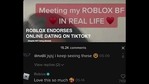 ROBLOX PROMOTING ONLINE DATING?