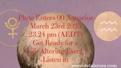 March 20th 2023 video talk about life & Pluto's Altering Shift.