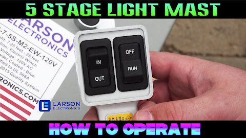 How to Operate - Five Stage Steel Light Mast - Mount LED, HID & Halogen Lights