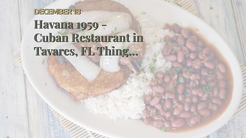 Havana 1959 - Cuban Restaurant in Tavares, FL Things To Know Before You Get This