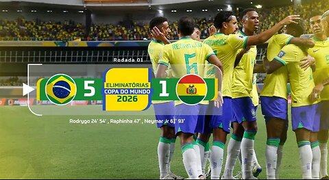 BRASIL vs. BOLIVIA [5-1] RESUMEN ELIMINATORIAS SUDAMERICANAS