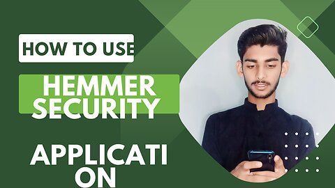 How to use hammer security application