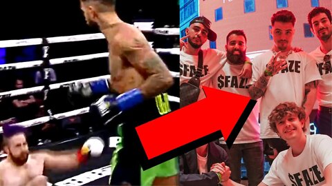 FAZE CLAN REACTS TO FAZE TEMPER'S 1ST ROUND KNOCKDOWN | FAze Clan | Faze Temper | Misfits Boxing