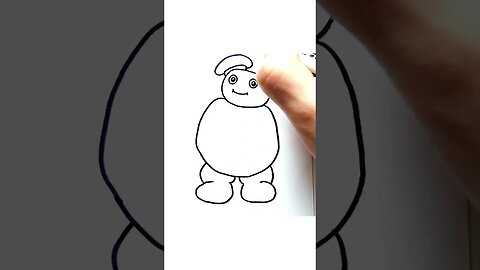 How to draw and paint Stay Puft Marshmallow Man from Ghostbusters