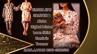 ELIORA SALITEX 2PCS || zain.aayan collection