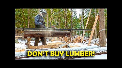 $200 Bullet-Proof Alaskan Chainsaw Mill Setup.