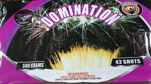 Domination 42 shot 500g cake by Dominator Pro