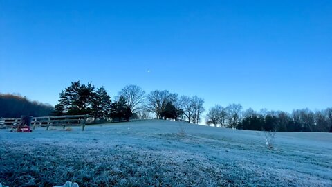 A Winter Moonset 🌖 Livingston Tennessee