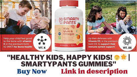 "Boost Your Kids' Health with SmartyPants Daily Gummy Multivitamins | Immunity, Omega 3,