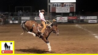 Bronc Riding 🐴 2022 West Texas Ranch Rodeo | Saturday