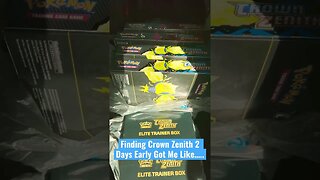 Finding Pokémon Crown Zenith Product 2 Days Early…… #pokemon #shorts #viral