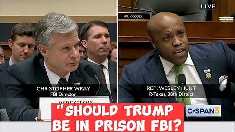 Benny Johnson on Twitter Rep @WesleyHuntTX to FBI Director Wray “ Here’s what the American peopl