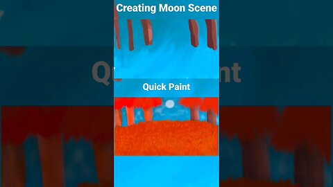 A Sunrise Moon Quick Paint in Procreate... #art #painting #procreate