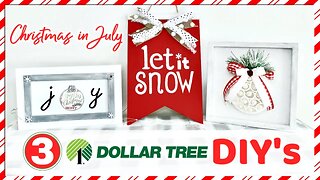 FARMHOUSE DOLLAR TREE CHRISTMAS IN JULY DIY TUTORIAL MODERN DIY'S HOME DECOR HOLIDAY XMAS SIGN