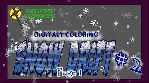 Speed painting Digital Coloring Snow Drift #2 Page 1